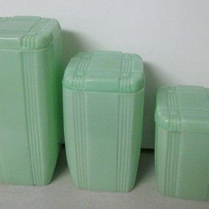 Vintage FireKing Kitchen Canasters